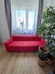 Nowoczesna kanapa/sofa w kolorze czerwonym idealna do salonu lub biura