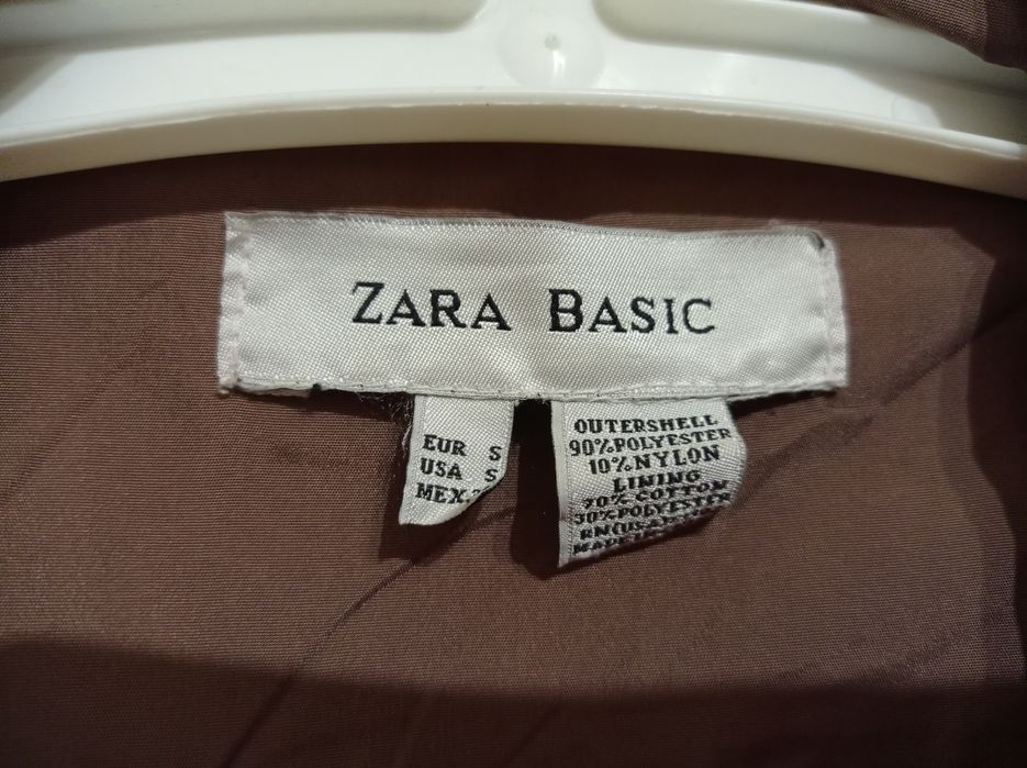 Zara Gabardine Senhora Castanho S