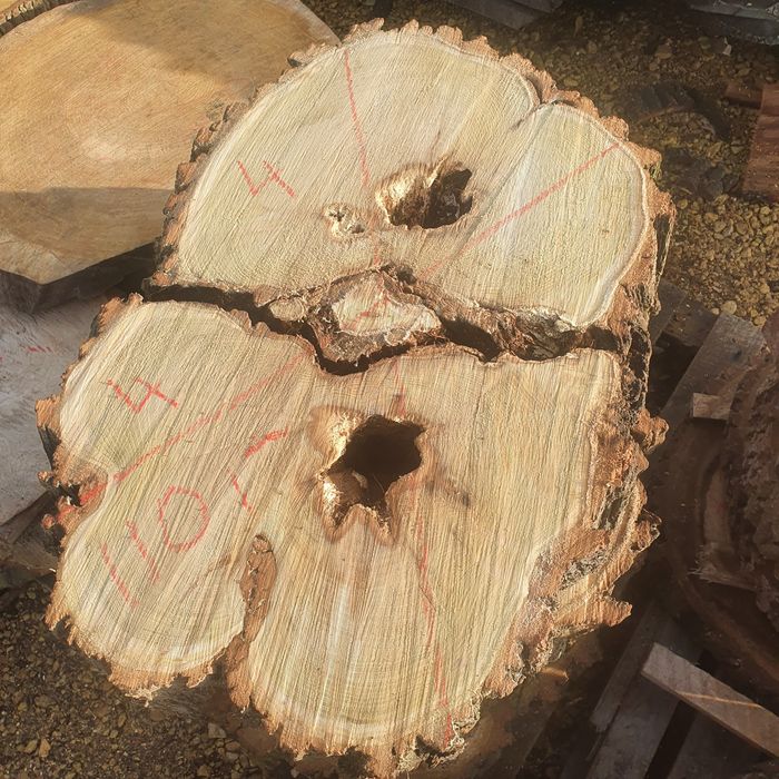 Plastry drewna na stoliki kawowe