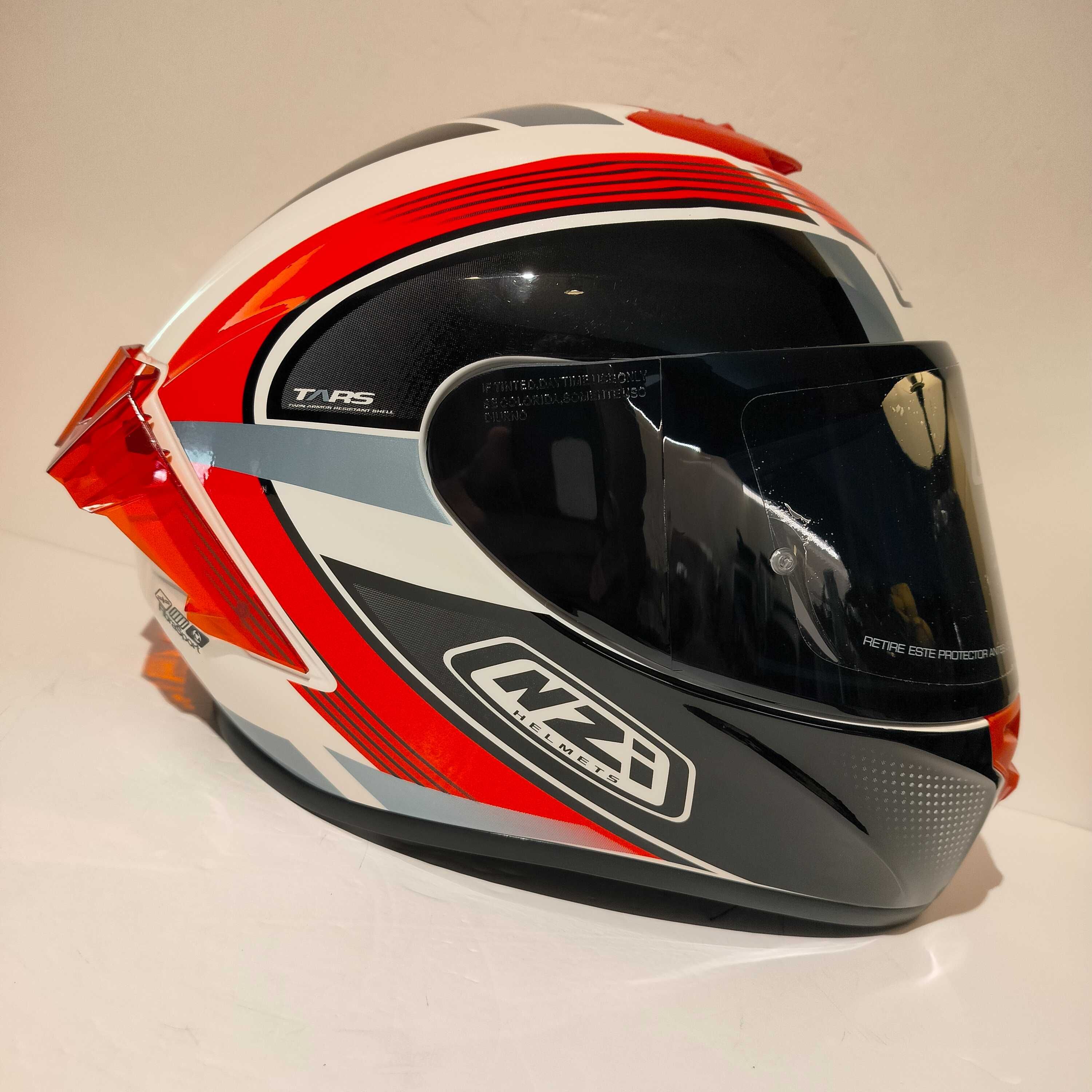 Capacete NZi Trendy 3 rapid c/viseira escura+transparente mota novo