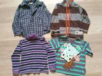 Пакет вещей на мальчика (флиска, рубашка, футболка, гольф)