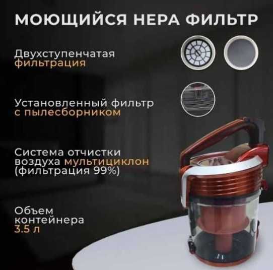 Пилосос Sokany 3500 вт Потужний та стильний пилосос Європейска якість