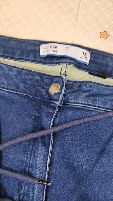 Жіночі джинси джогери р.54\18 regulari сині низ на блискавці Jogger