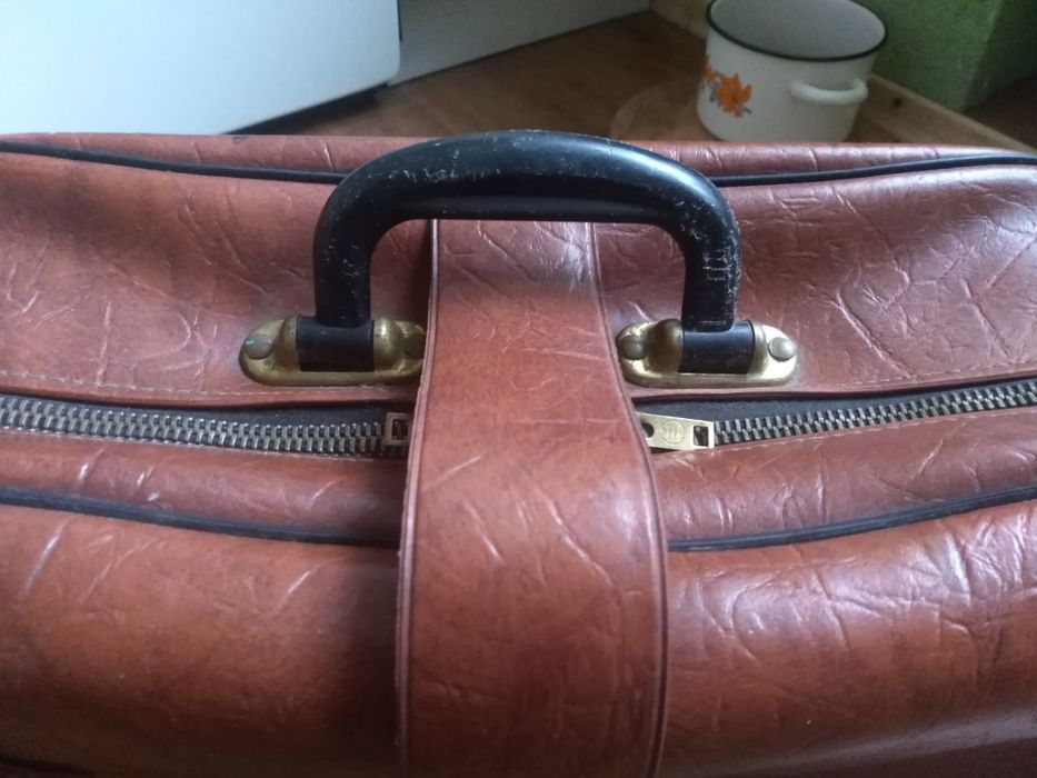 Кожаный чемодан портфель сумка СССР