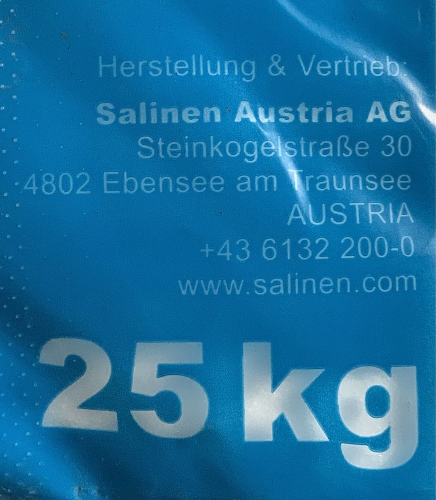 Соль экстра Salinen Austria 25 кг
