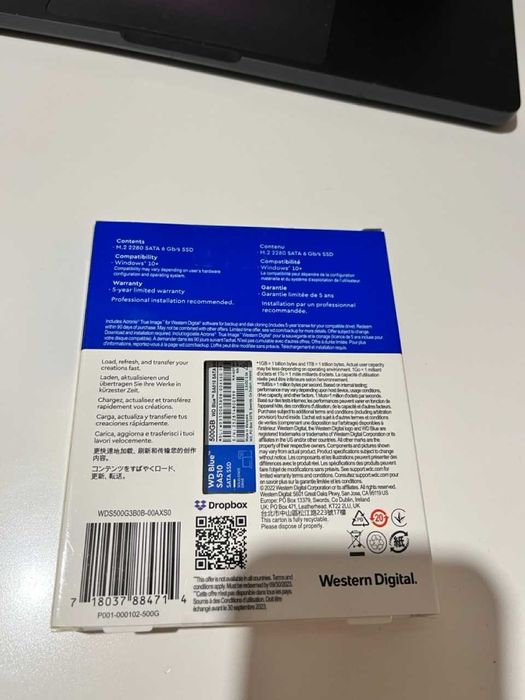 Dysk ssd WD Blue SA510 500GB M.2 2280