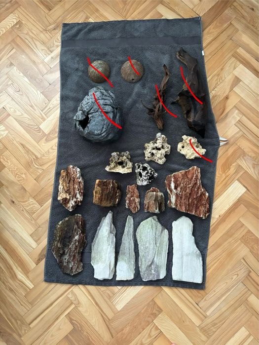 Kamienie do alearium/terarium