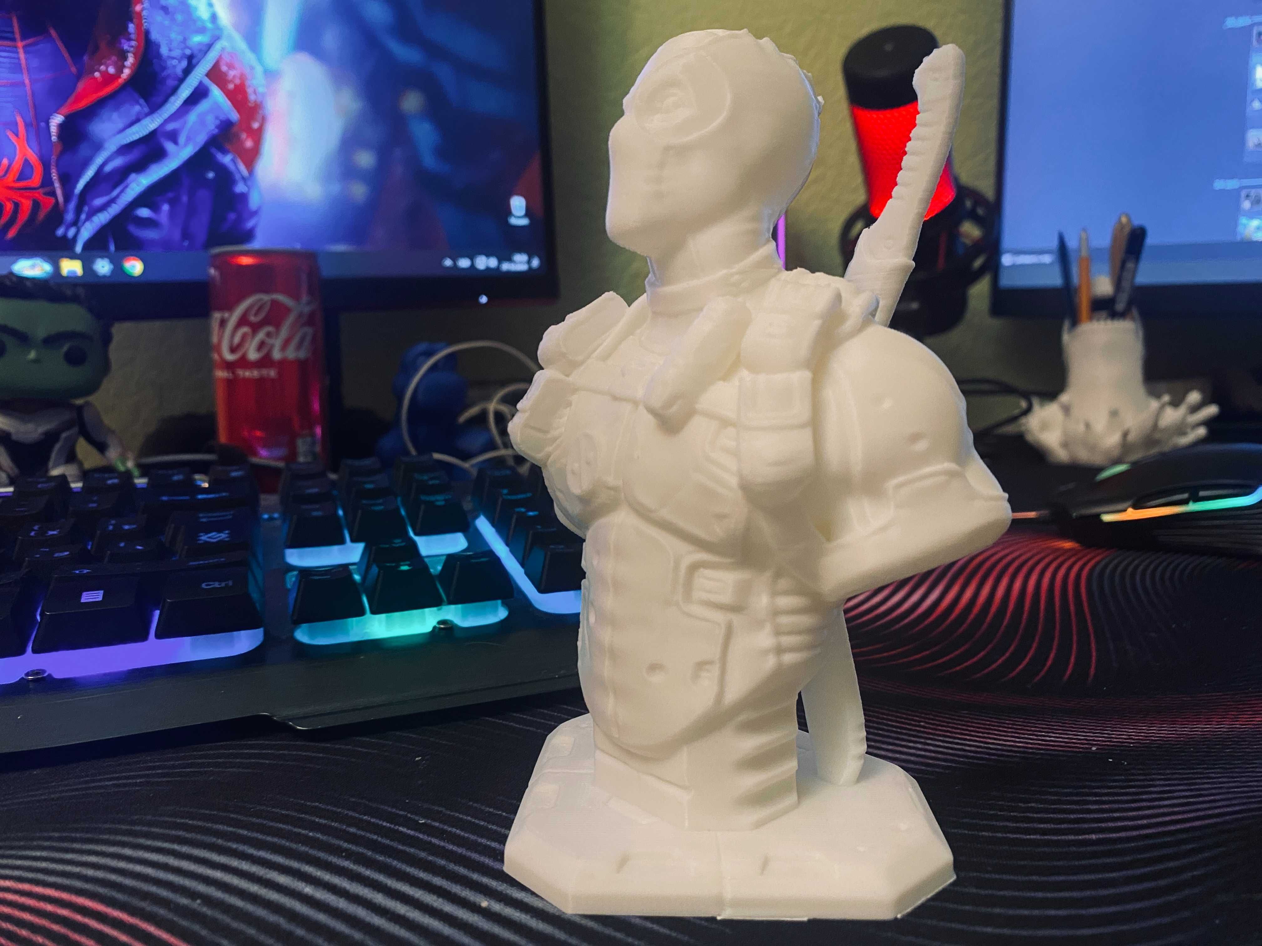 Бюст "Deadpool" 3D печать