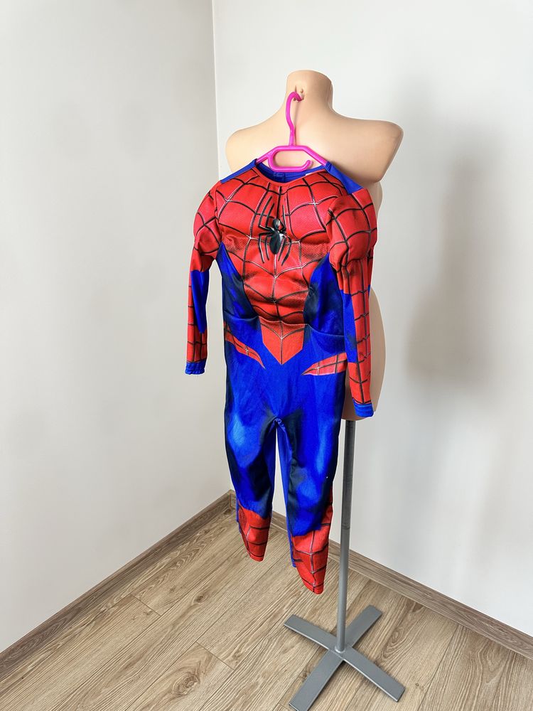 Strój przebranie na bal przebierańców spiderman 110-116 cm rubies