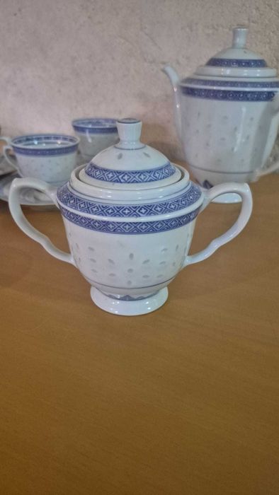 Conjunto de chá 6 pessoas - Louça Chinesa - Bago de arroz