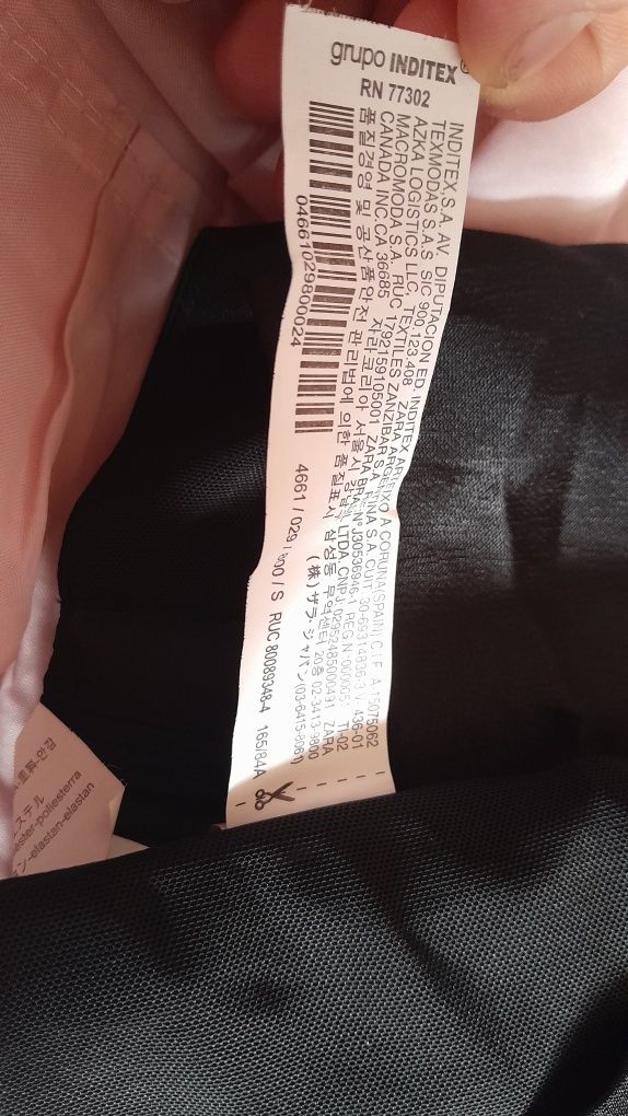 Czarna bluzeczka crop top zara  Rozmiar s 36