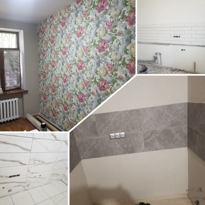 Шпаклевка, поклейка обоев, плитка,гипсокартон ,ремонт под ключ