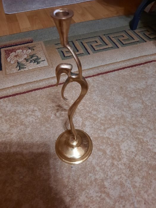 2 Świeczniki z mosiądzu