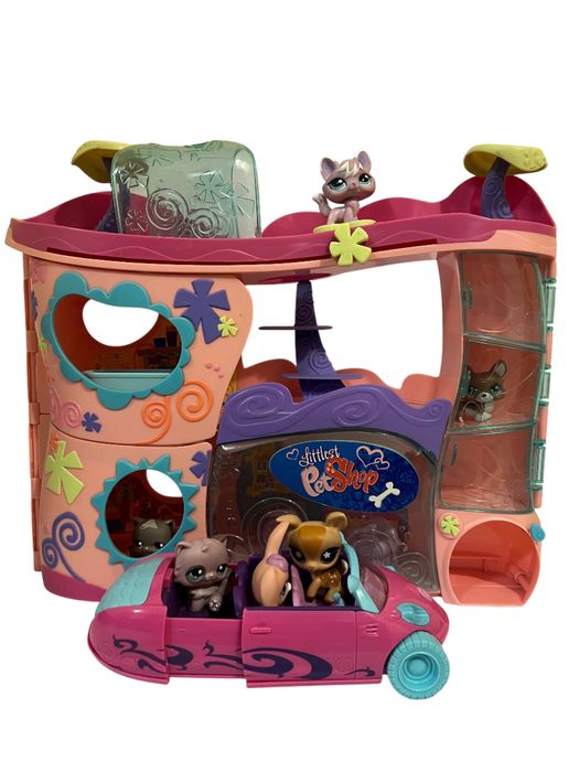 Littlest Pet Shop – duży domek + autko + figurki