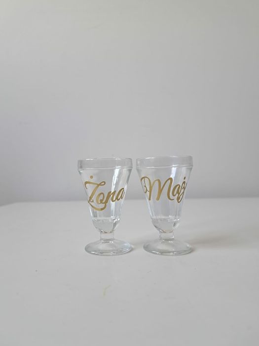 Kieliszki oszukane kieliszki ślubne 15ml Mąż Żona wesele ślub