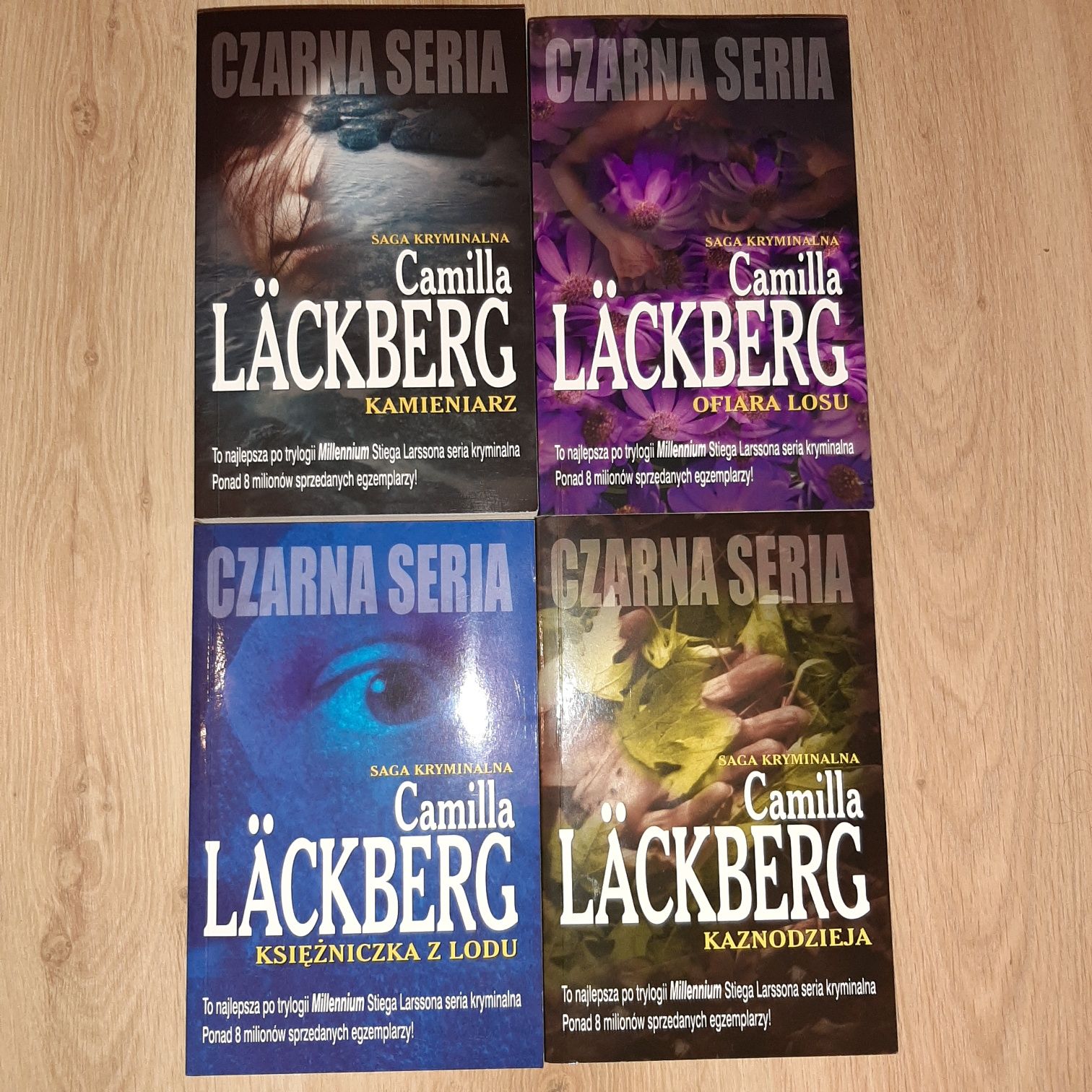 Camilla Lackberg 8 ksiazek w 2 boxach