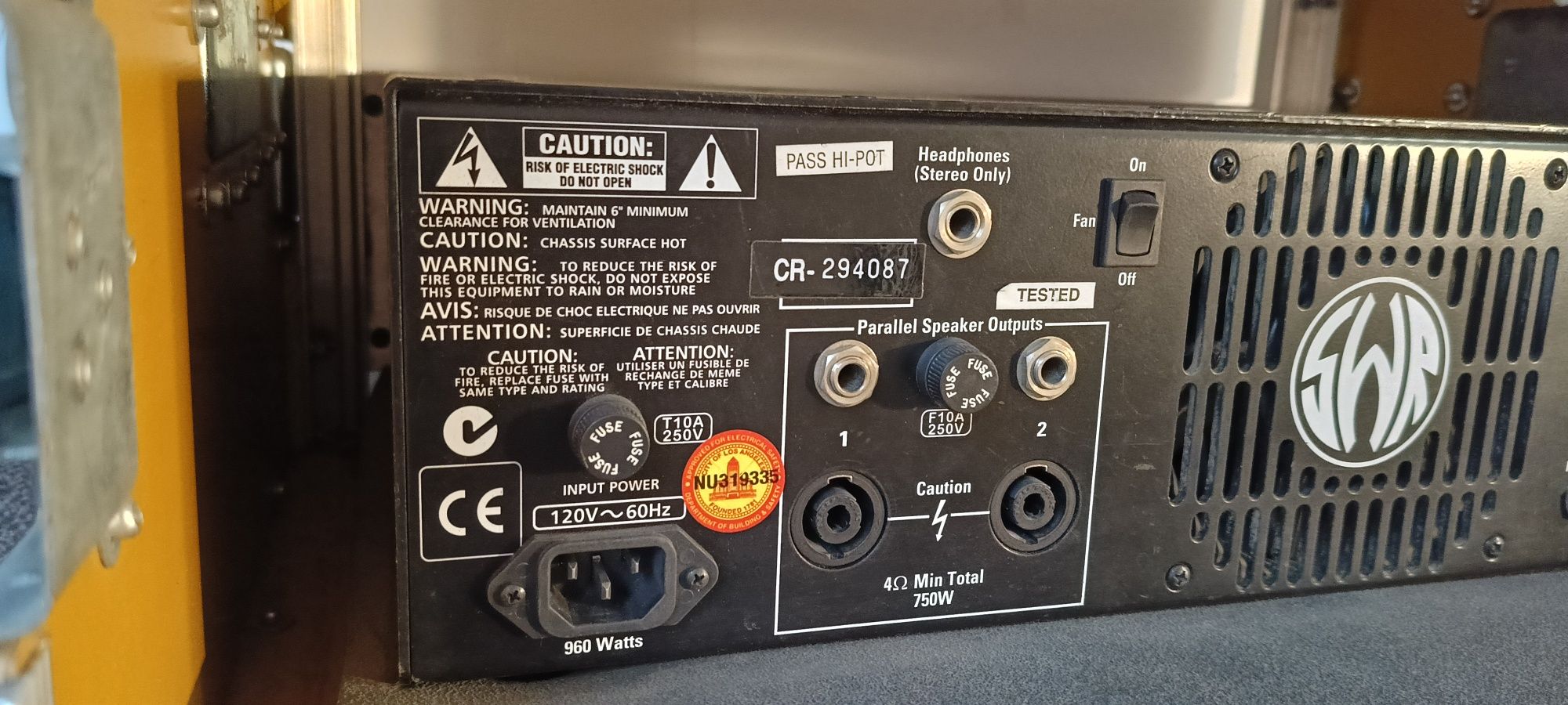 SWR 750X wzmacniacz basowy USA