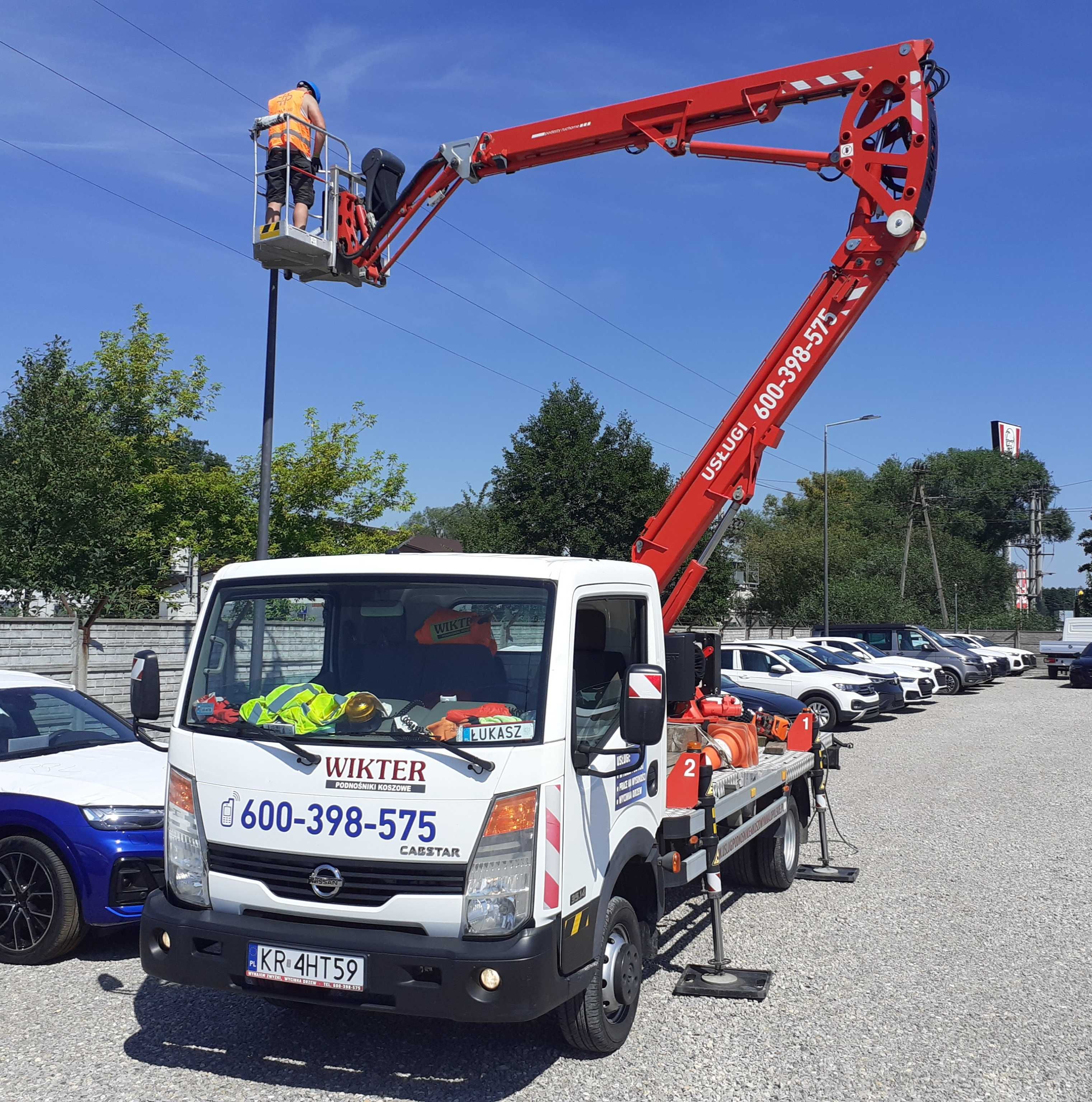 Podnośnik od 3m do 16m wynajem z operatorem