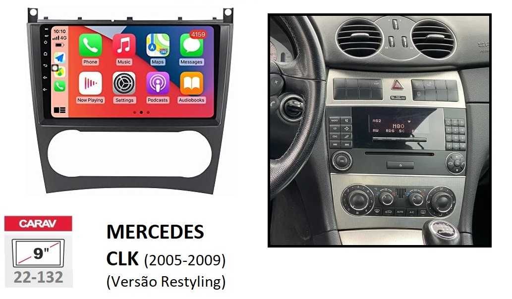 Rádio 2DIN Mercedes CLK • Android GPS • W209 • CLK200 CLK230 CLK270