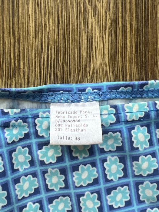 strój kąpielowy dwuczęściowy góra bikini dół bikini niebieski