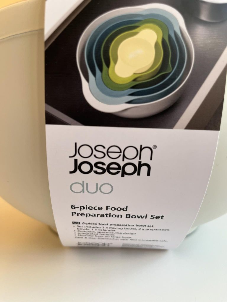 Набір мисок для приготування їжі із 6 предметів Duo Joseph Joseph