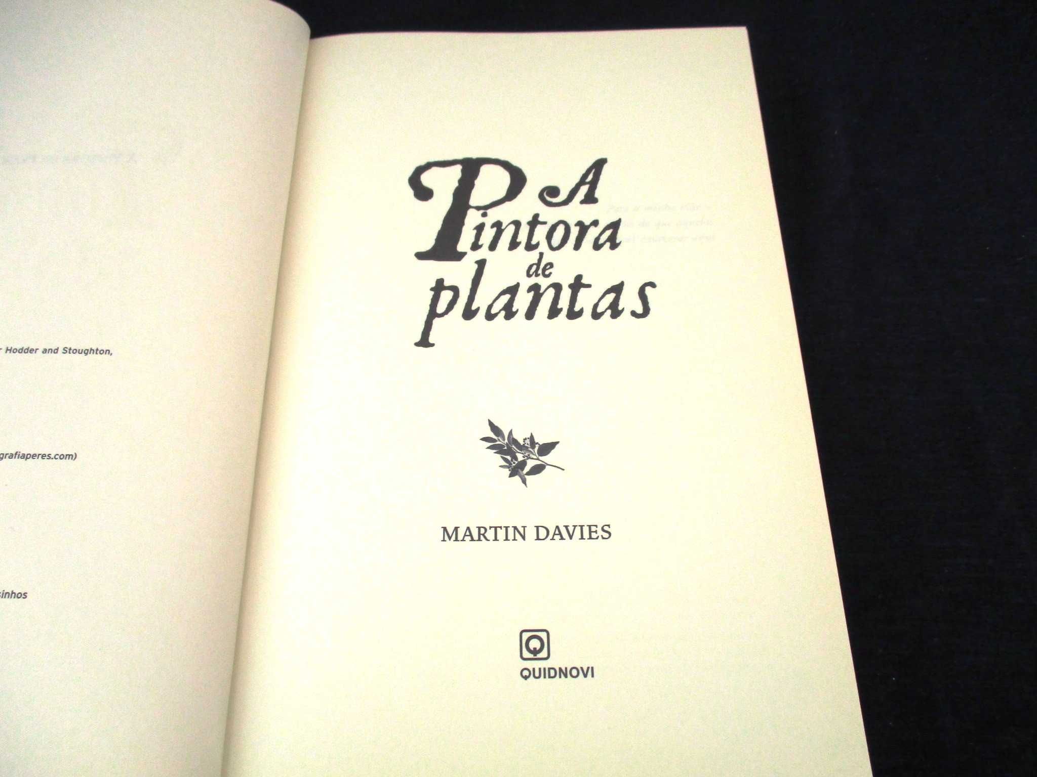 Livro A Pintora de Plantas Martin Davies