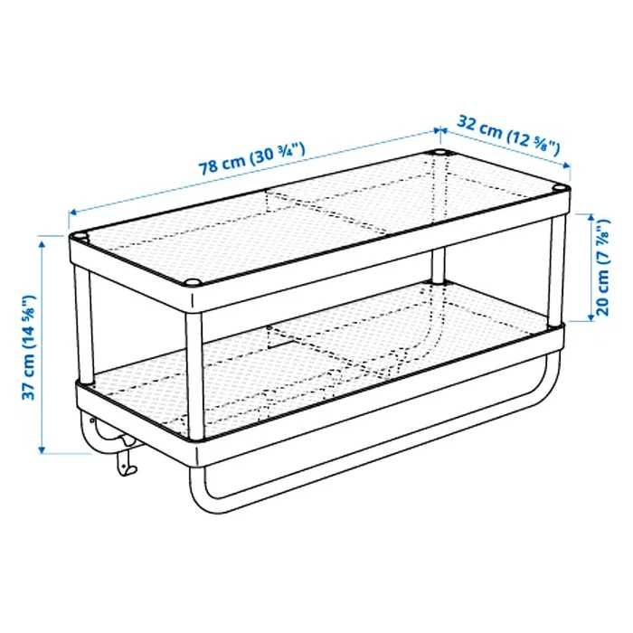 wieszak na ubrania półka IKEA MACKPAR