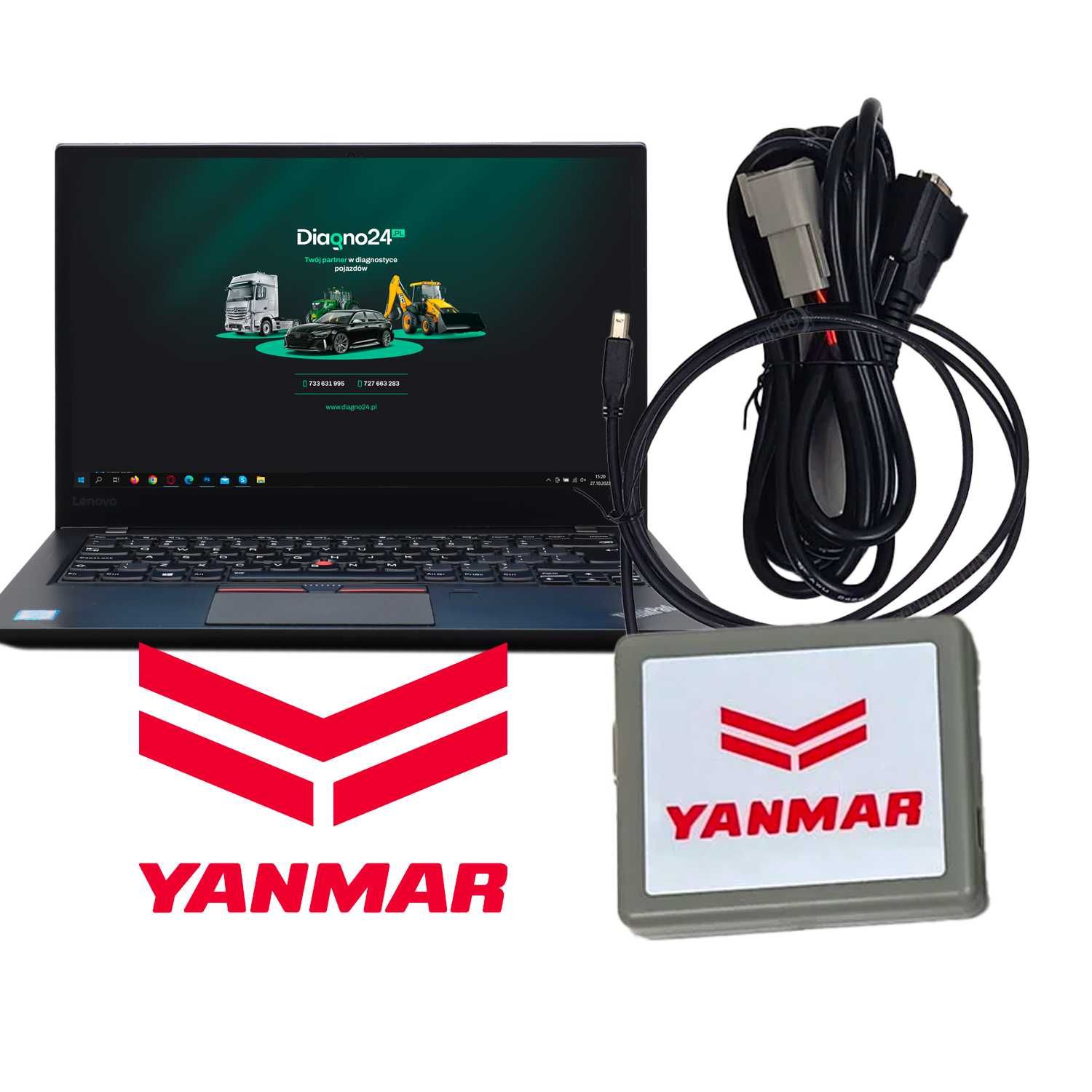 YANMAR YEDST Zestaw Diagnostyczny Maszyny Rolnicze Budowlane + LAPTOP