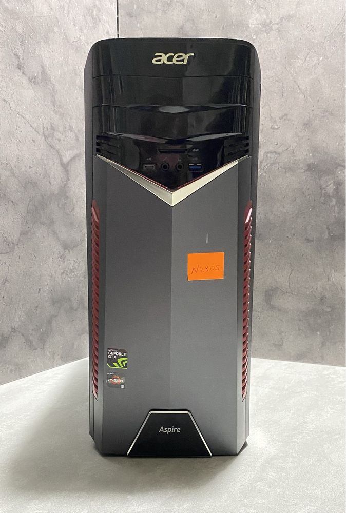 Acer Aspire GX281 8GB RAM/256GB SSD NVME/ ryzen 5/GTX 1070 8GB! N2805
