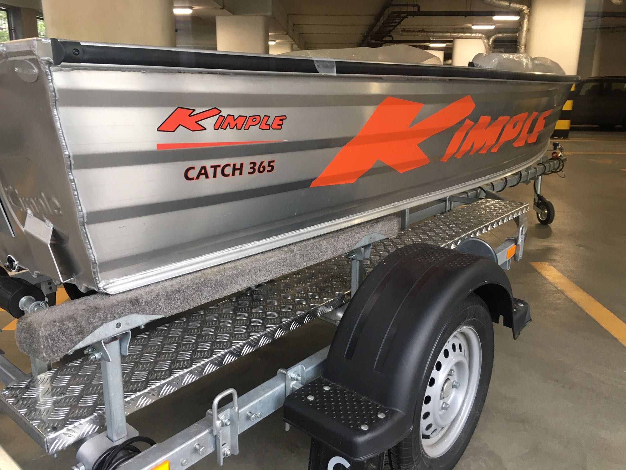 Nowa aluminiowa łódka wędkarska Kimple model Catch 365