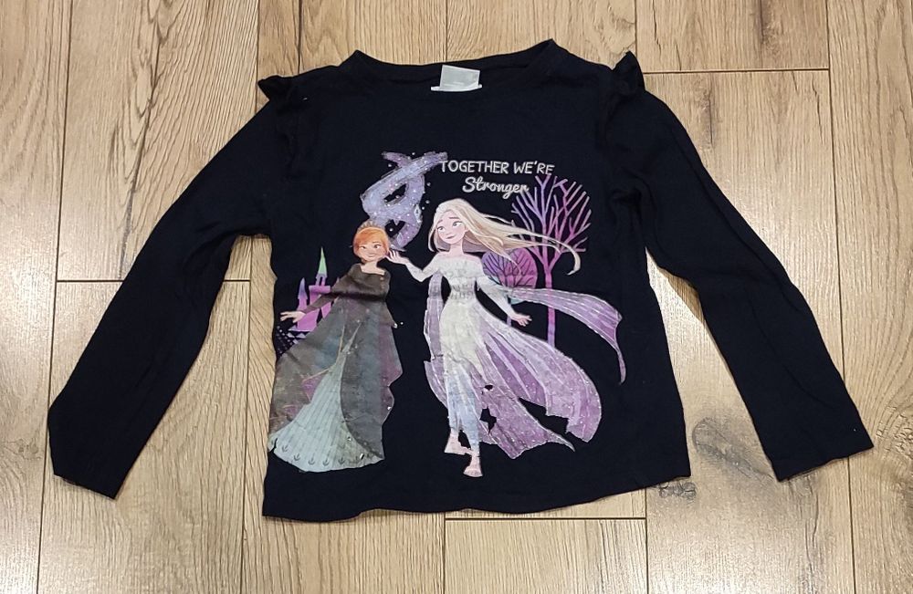 Bluzka granatowa Kraina Lodu Elsa Anna 116