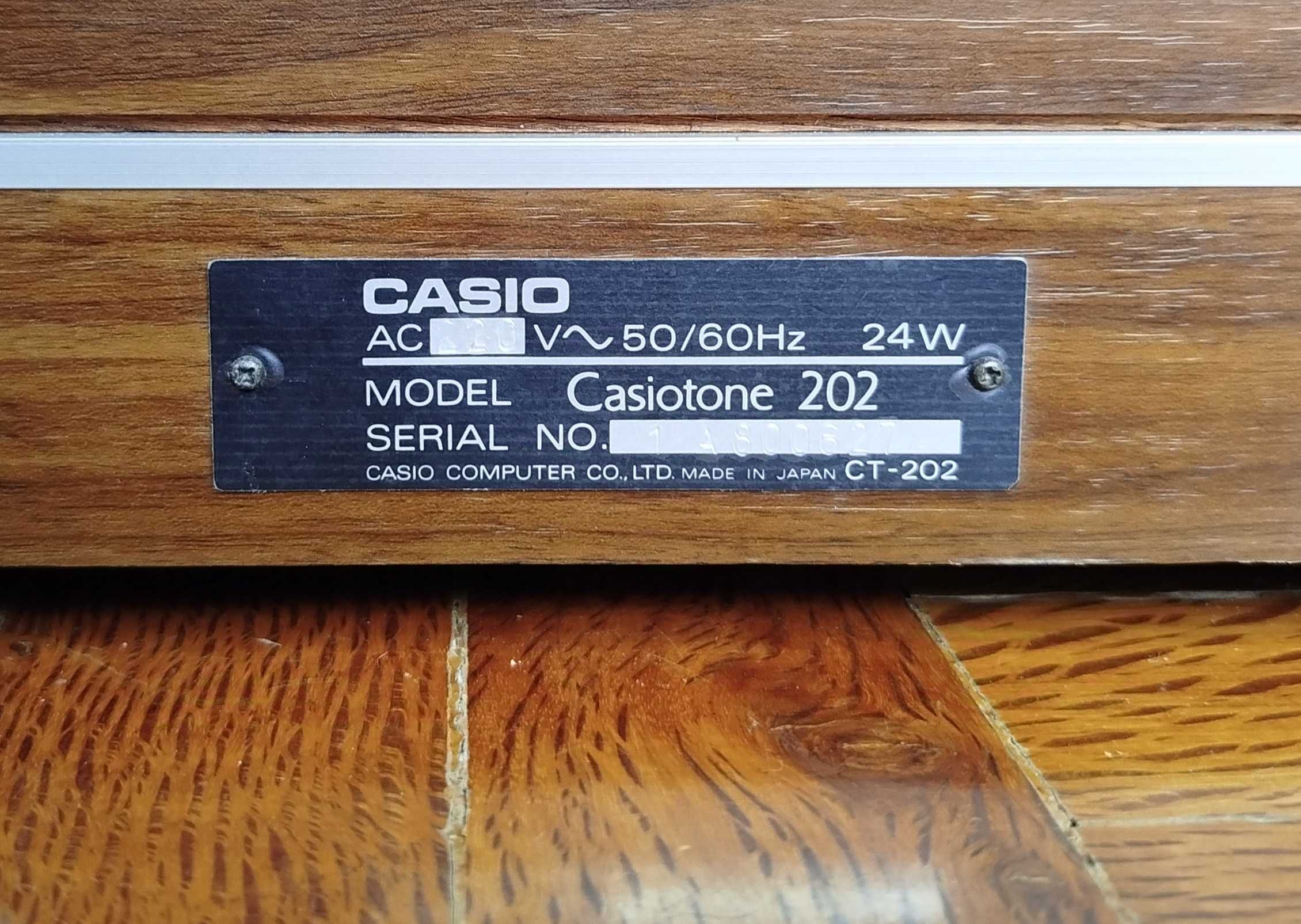 Teclado/Sintetizador Casio CT-202 (80's)
