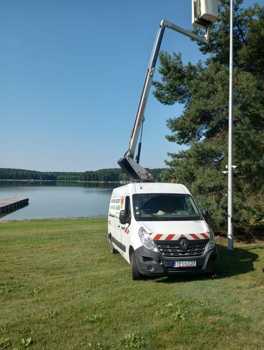 Podnośnik Koszowy Zwyżka wycinka drzew mycie elewacji Wynajem Montaż