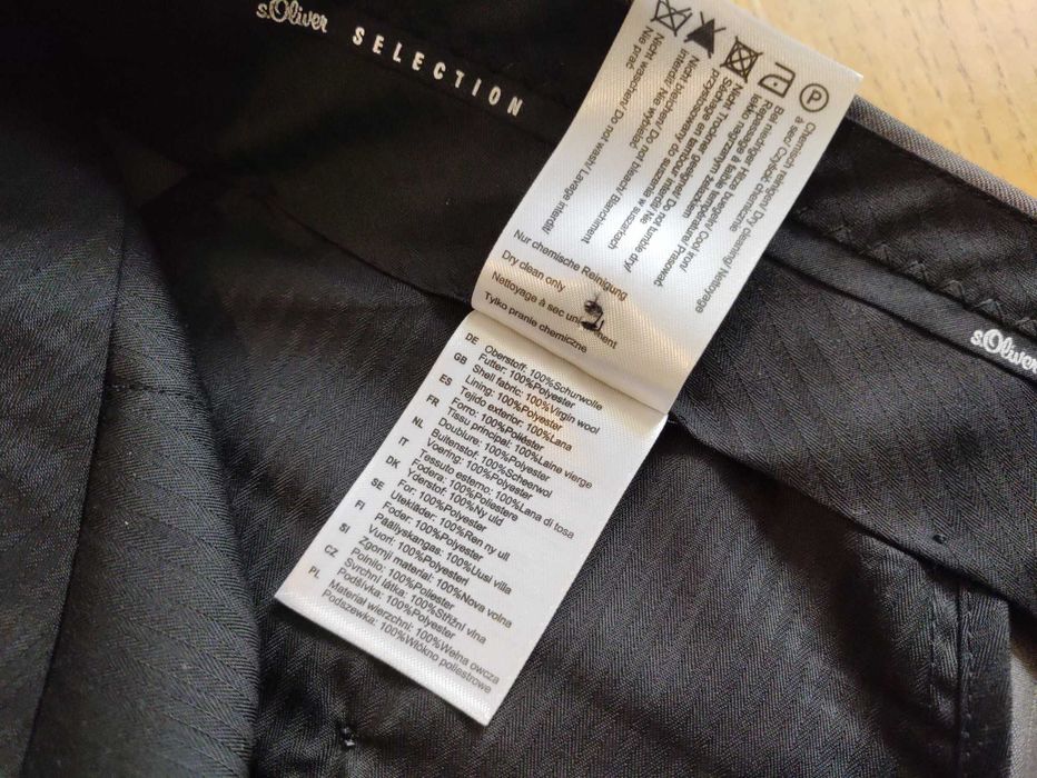 Garnitur męski s.Oliver wełniany