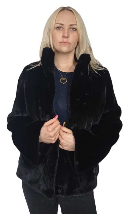 Kurtka z futra norki Blackglama . Model Melania