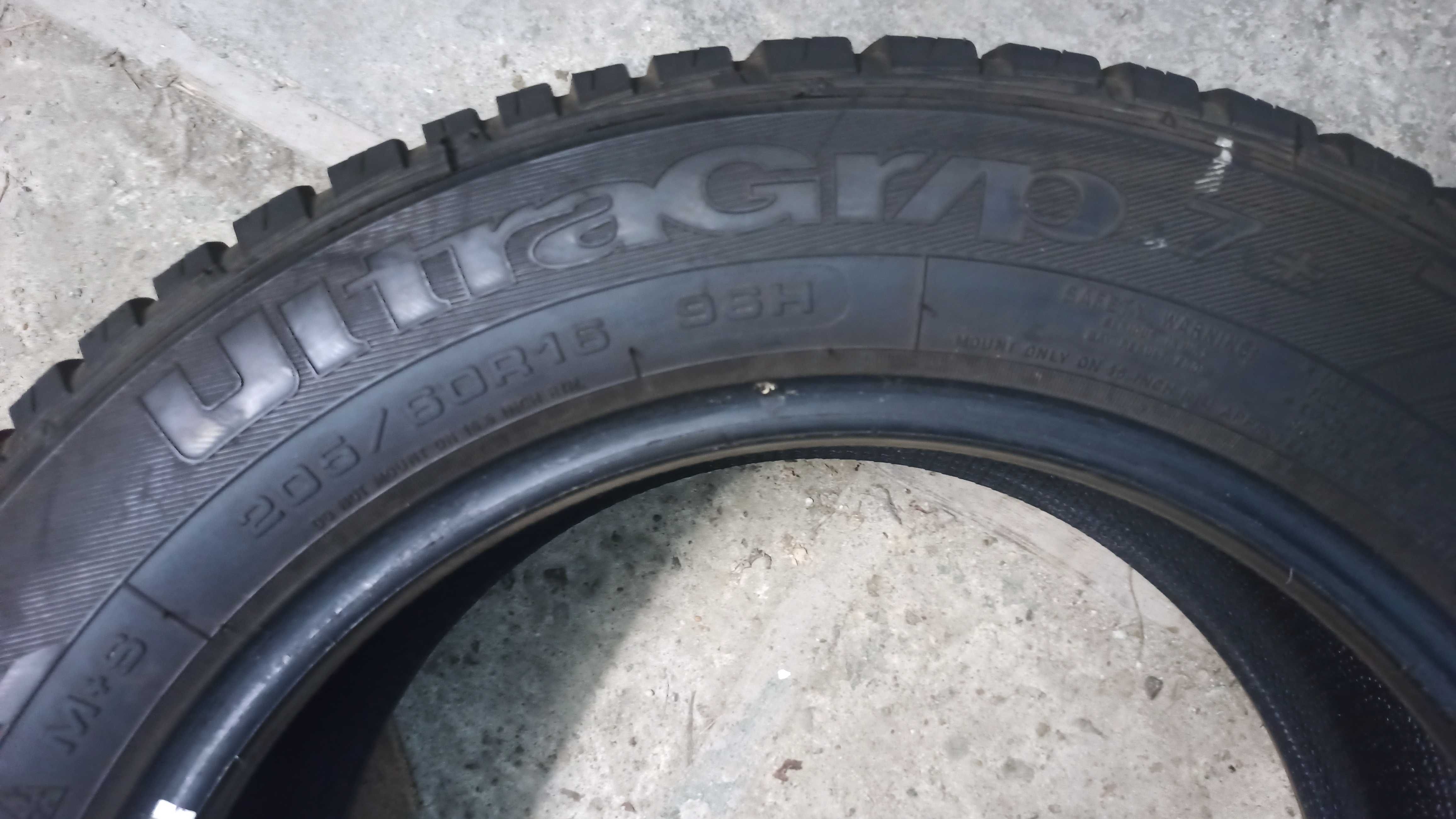 4 szt. OPONY 205/60/16 zima GOODYEAR Ultragrip7 CENA ZA KOMPLET