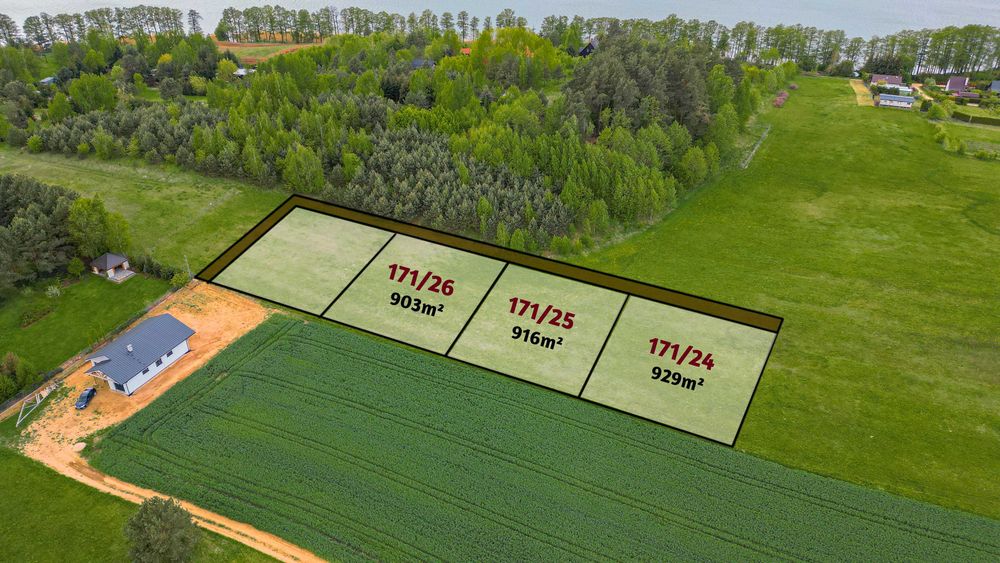 Działki na sprzedaż nad jeziorem Linowo