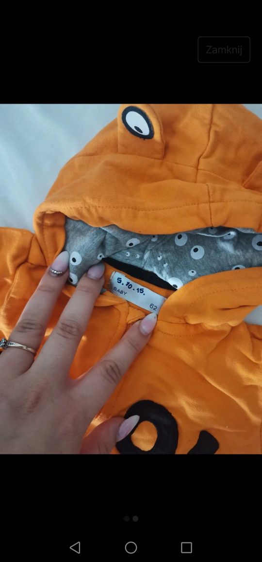Bluza pomarańczowa rozmiar 62