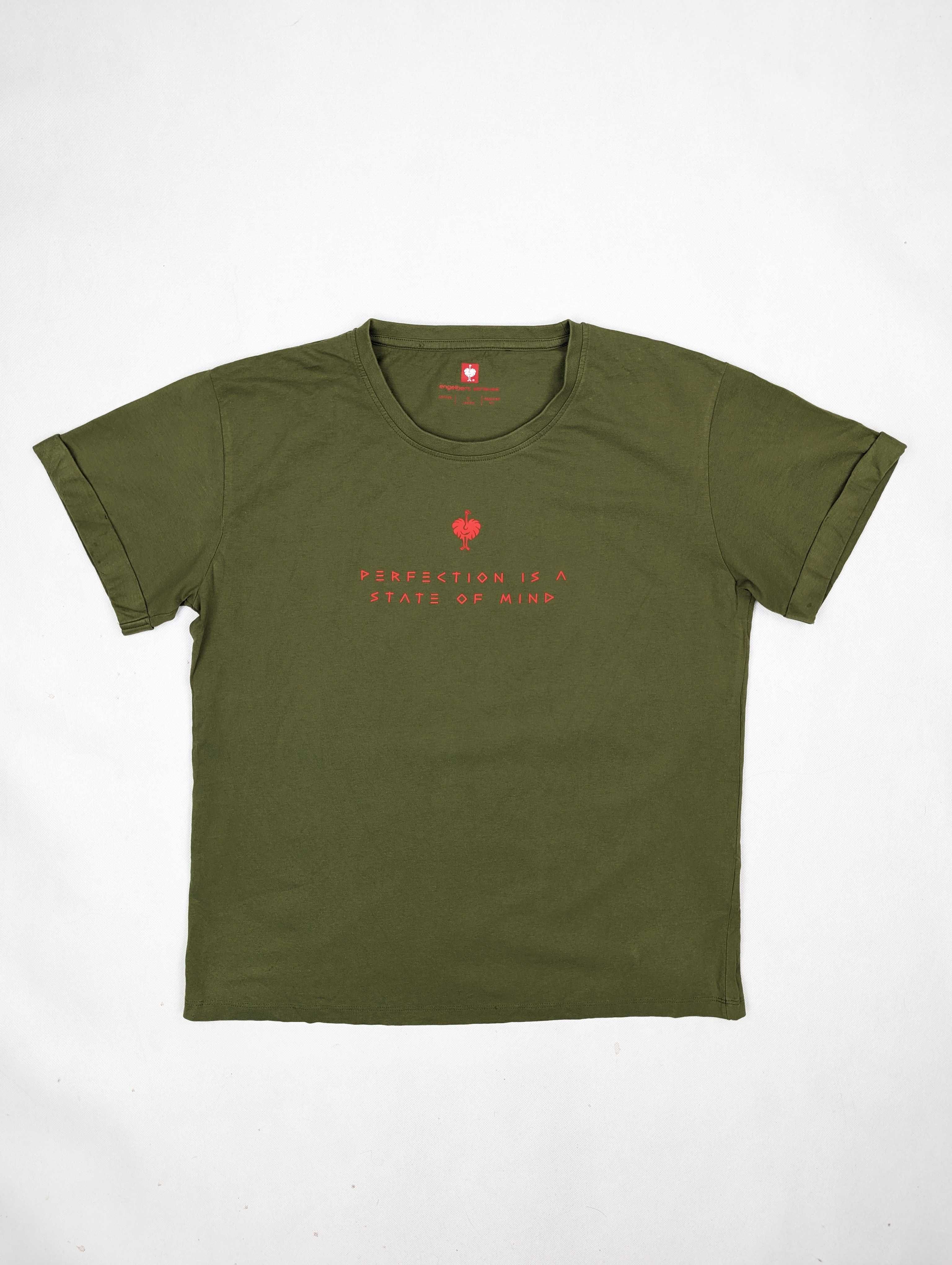 Engelbert Strauss khaki koszulka t-shirt L logo