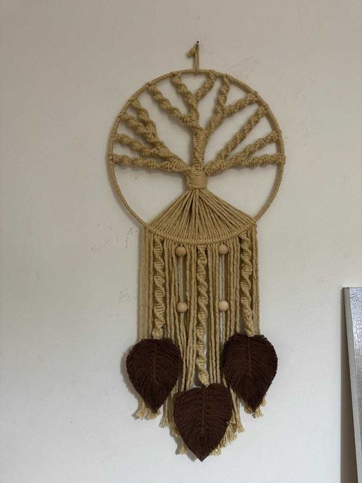 Painel Árvore da vida em Macramé