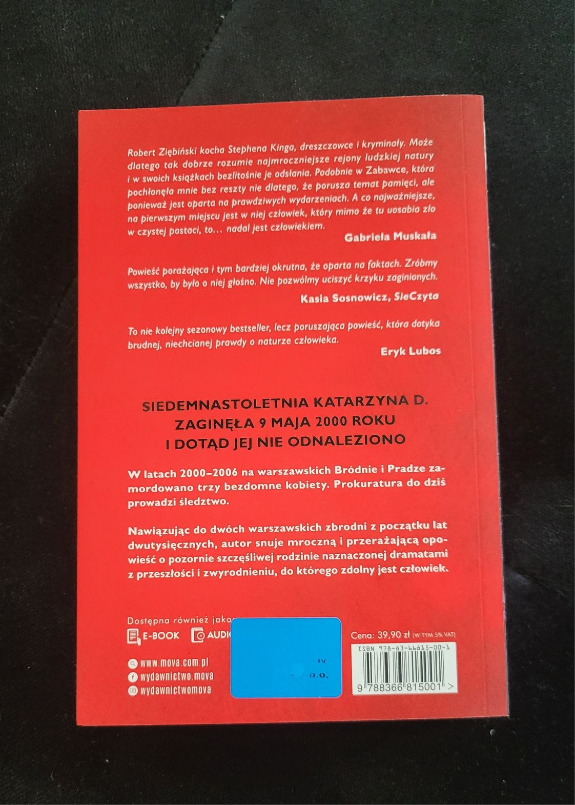 Książka " Zabawka " Robert Ziębiński