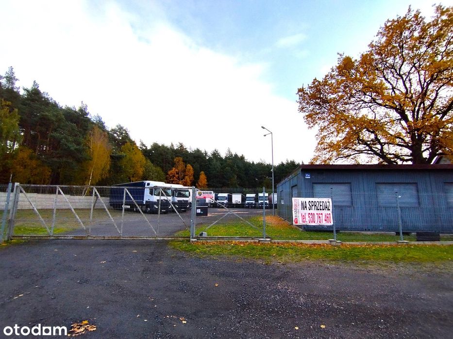 Warsztat*BAZA transportowa przy DW 335*zaplecze biur-socj*FOTOWOLTAIKA