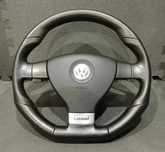 Volante Completo Flat Bottom em pele perfurada VW Volkswagen Golf V 5 1K1 GTI
