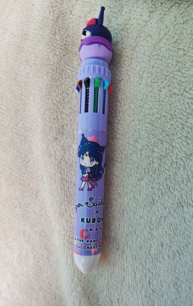 Sailor Moon/Sanrio - 10 kolorowy długopis Sailor Mars i Kuromi