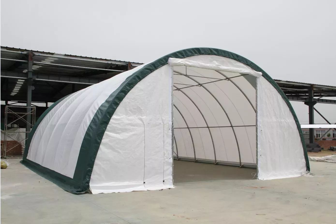 Hala łukowa 9,15x26m PVC 750g/m2 Prosty montaż, całoroczna ochrona