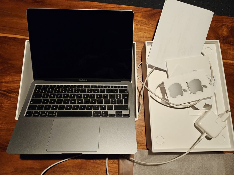 MacBook Air M1 8GB/256GB | Bateria 96% | Zakupiony 2023 | STAN IDEALNY