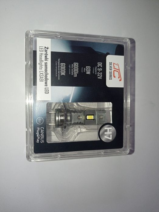 Żarówki LED LTC H7 6000lm,6000K,60W silver series