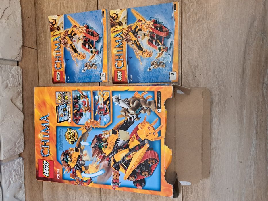 Lego Chima Laval's Fire Lion 70144 pojazd ogniowy lew