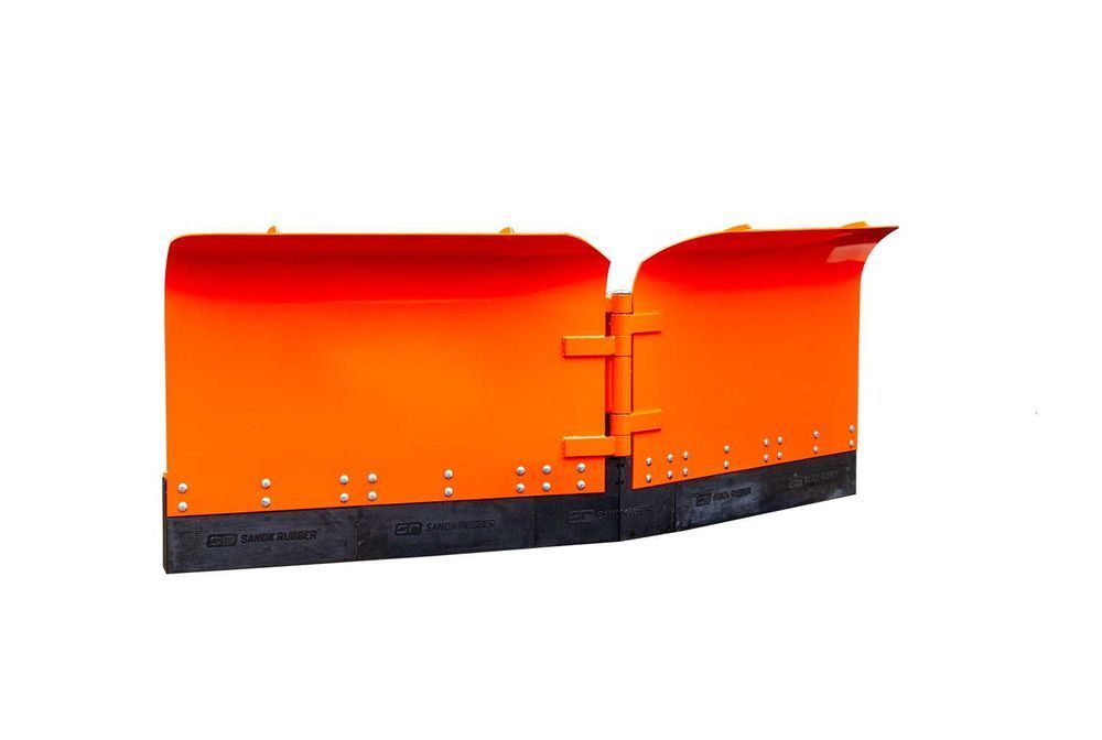 Pług śnieżny ciężki Metal Technik drogowy składany strzałka na parking