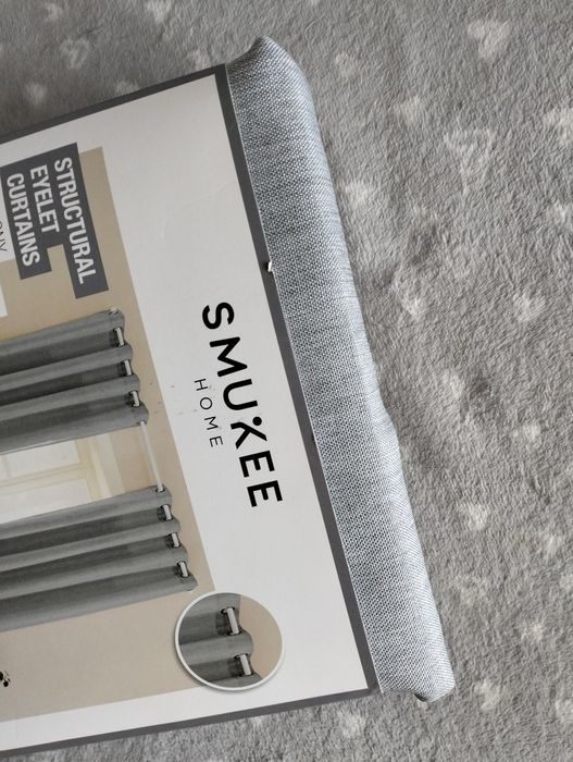 Zasłony strukturalne na przelotach Smukee Home 140x200 cm komplet 2szt
